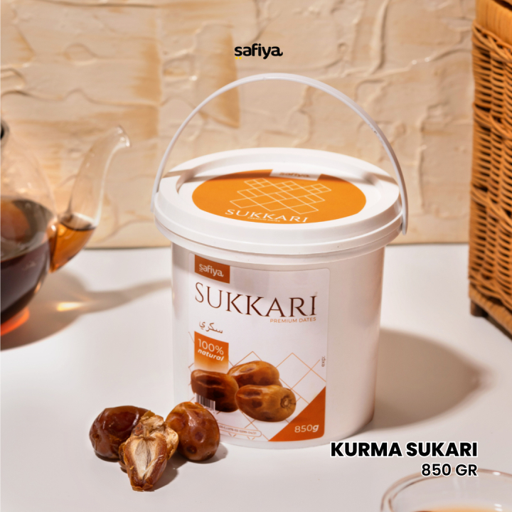

Kurma Sukari Ember 850 gr | Kurma Raja Sukkari Dates Basah Lembut Quality Premium Oleh-Oleh Haji Umroh