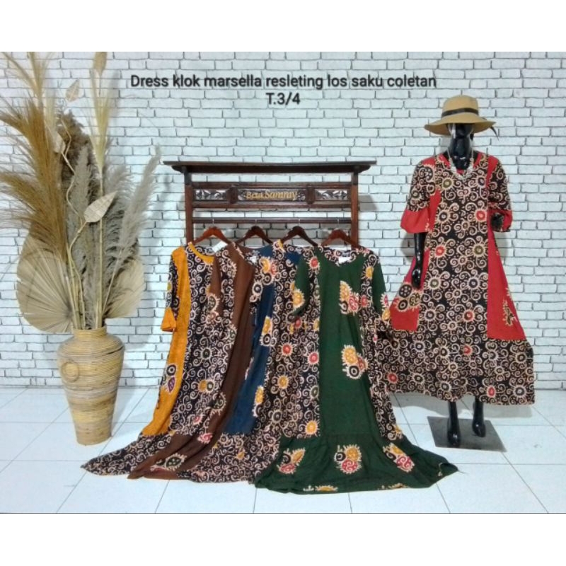 DRESS KLOK RESLETING DEPAN UKURAN STANDARD (BY SAMMY)