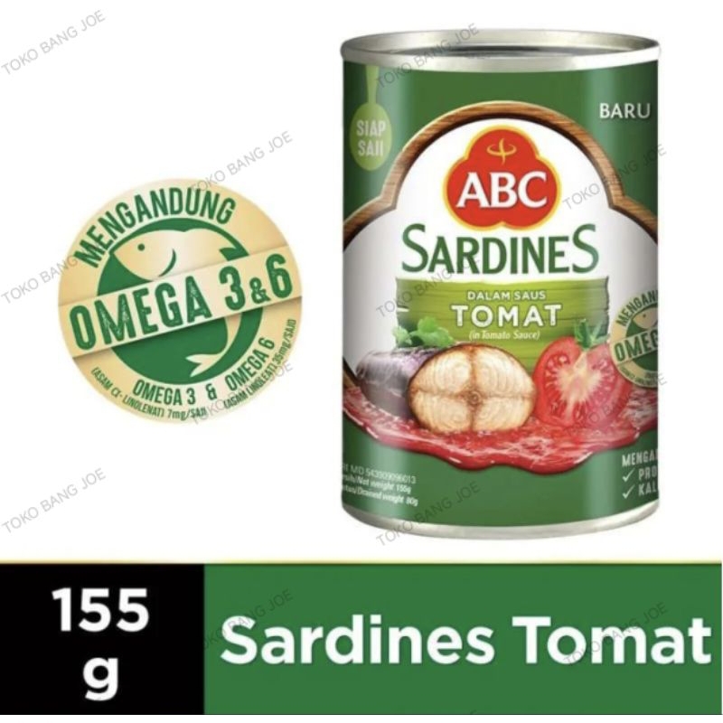 

SARDEN ABC 155 GRAM SARDINES KECIL PROMO!!!