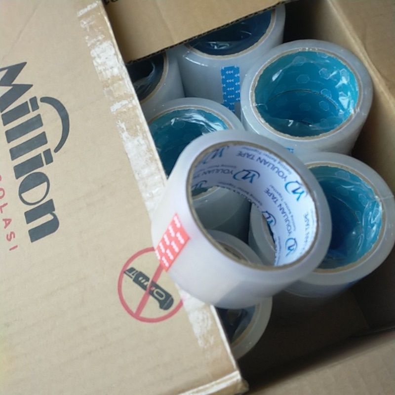 

1biji isolasi tape Lakban bening 45mm*90y