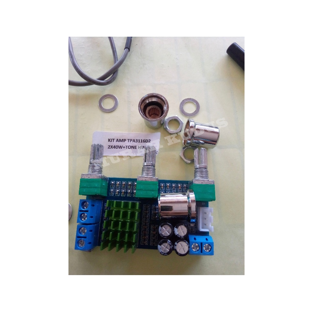 KIT MODUL AMPLIFIER HW-715 TPA3116D2 2X40W+TONE ORIGINAL