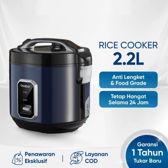 GAABOR MULTIFUNCTION RICE COOKER 2.2 L RC50M-BE01A / PENANAK NASI / MAGIC COM GABOOR RC50M-BE01A