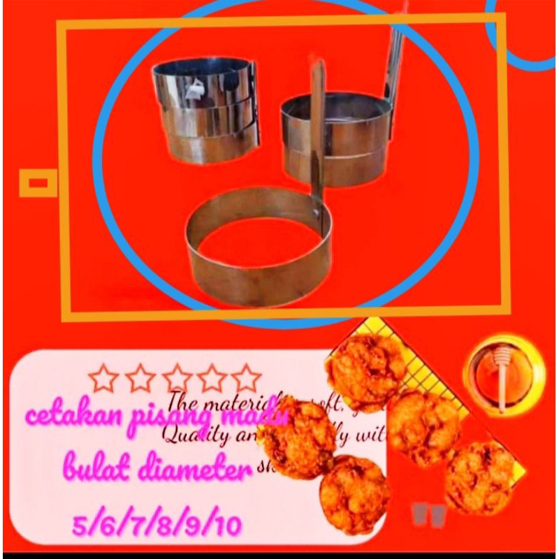 cetakan pisang madu/cetakan ring pisang madu bulat