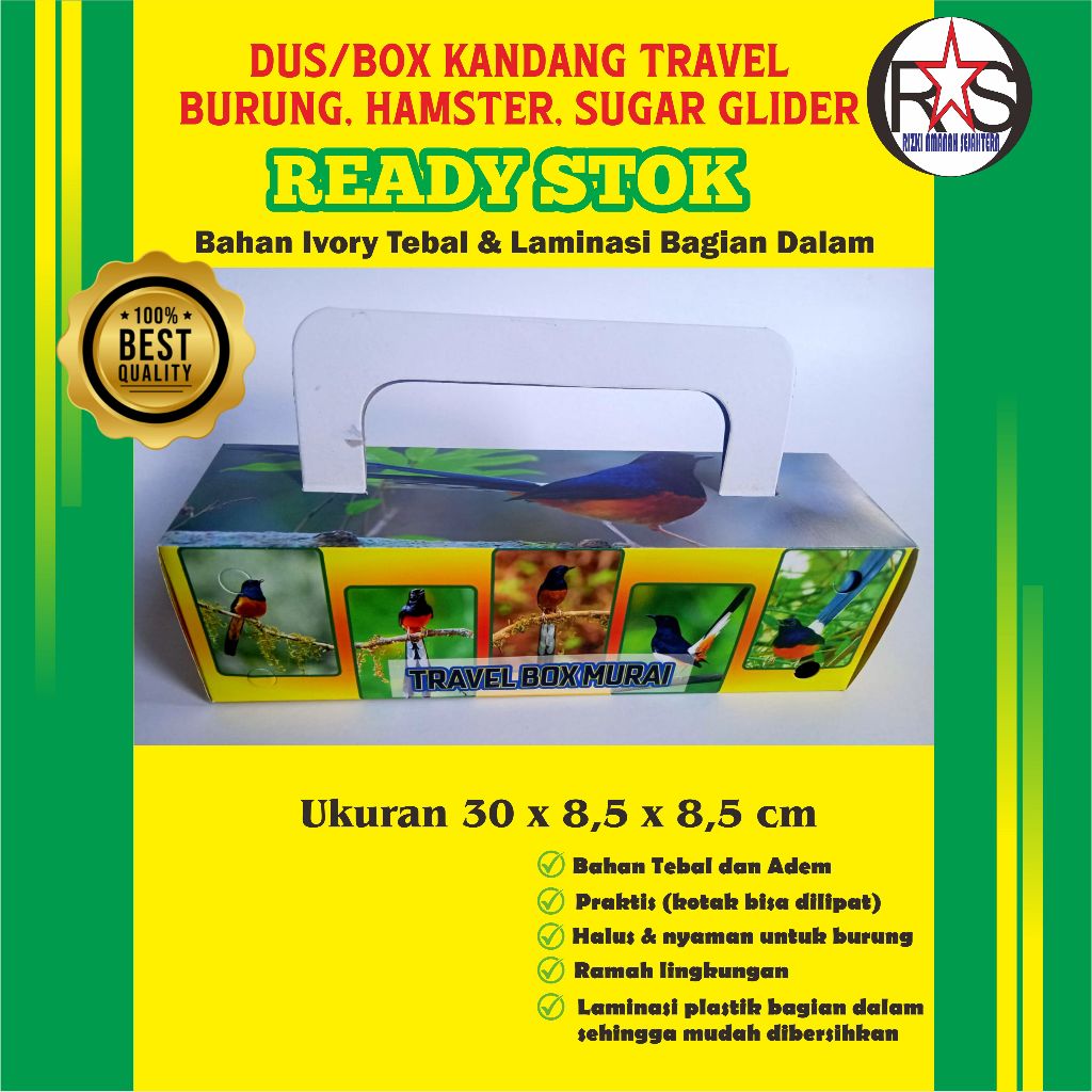 Kotak/Box/Dus Burung Murai - Travel Box Burung Murai