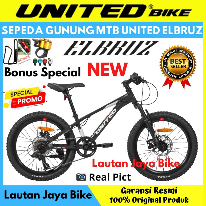 Sepeda Gunung MTB 20 24 UNITEDBIKE MONANZA CROSS FRAME ALLOY ELBRUZ TERBARU