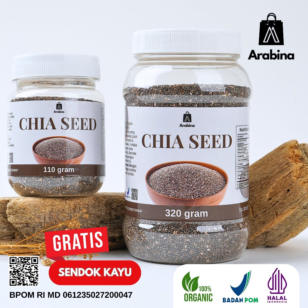 

Arabina Biji Chia Seeds Organic Cia Chea Cea Seed Untuk Diet Ori