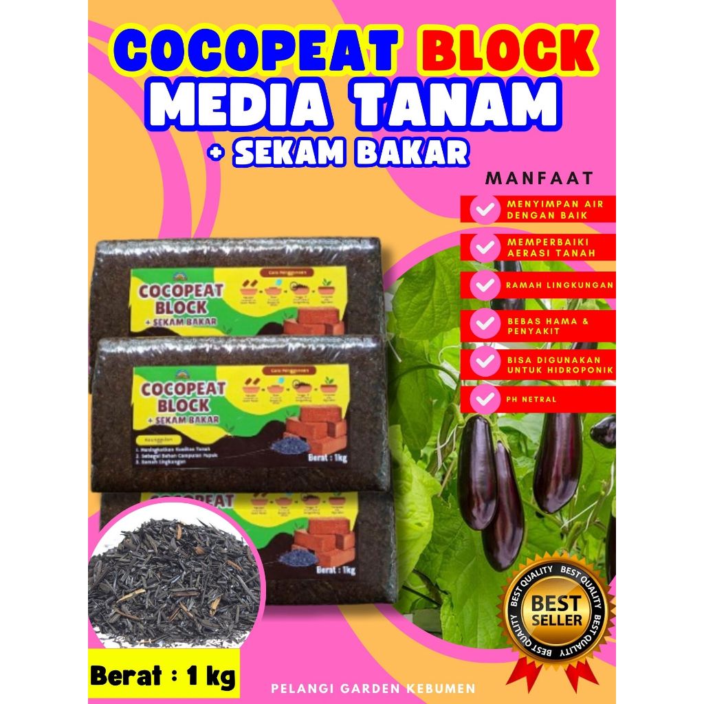 TERBAIK  Cocopeat Asia Tani, Cocopeat Alas Hamster, Cocopeat Block