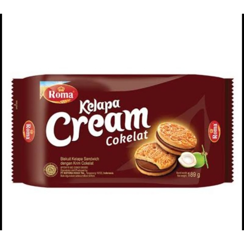 

biscuit roma cream coklat 300gram