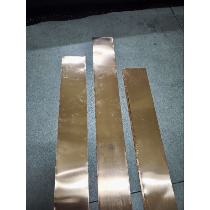 Plat tembaga 0,5mm x 50mm x 1000mm-plat tembaga murni