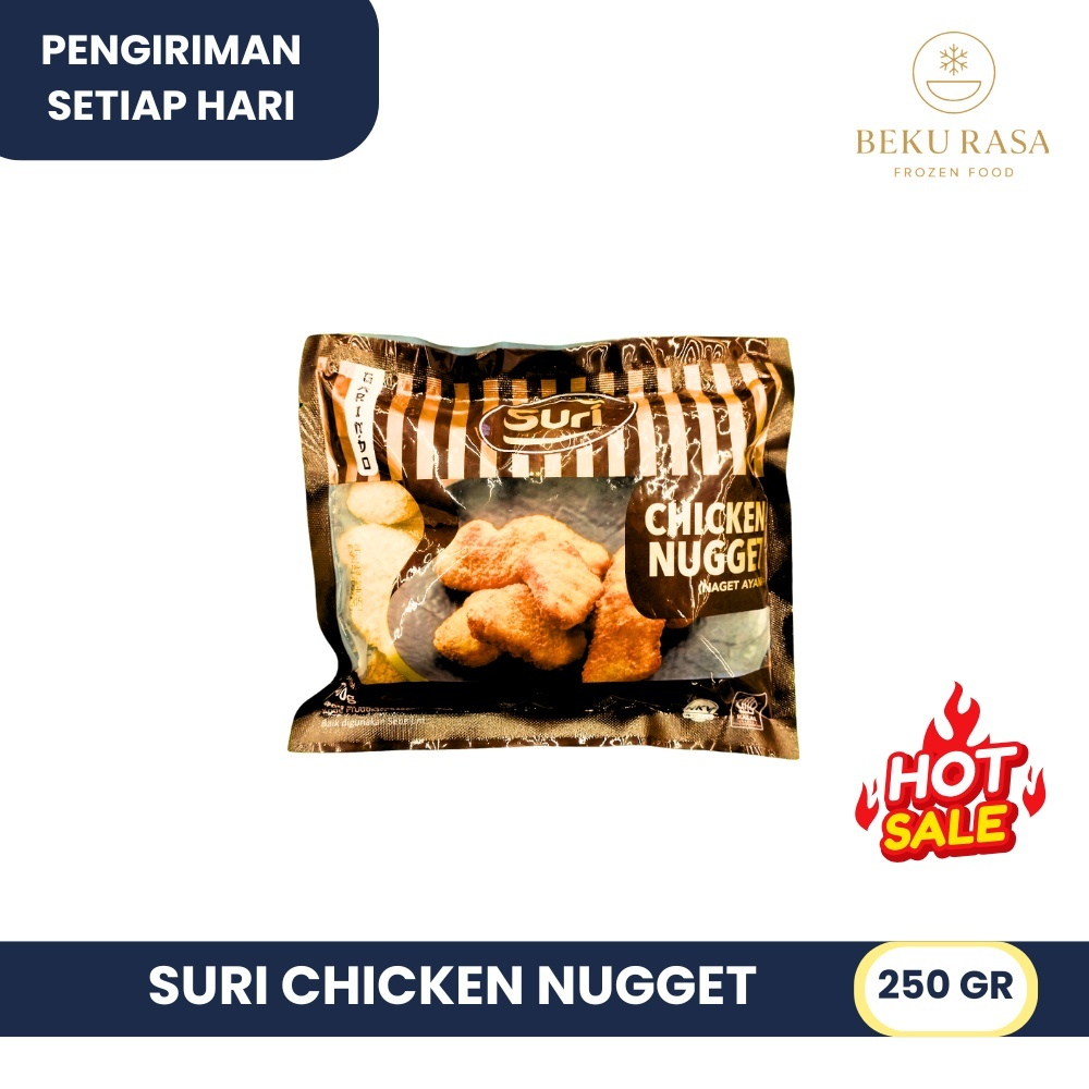 

SURI CHICKEN NUGGET RASA NAGET AYAM FROZEN FOOD ORIGINAL 250GR