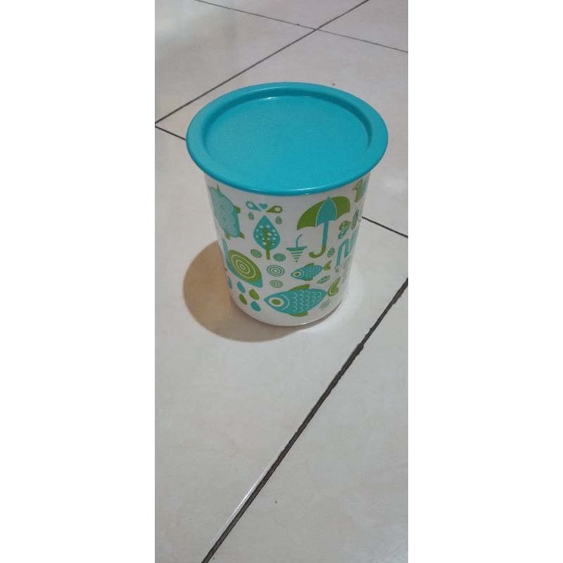 tupperware one touch canister fish tosca 1.25L