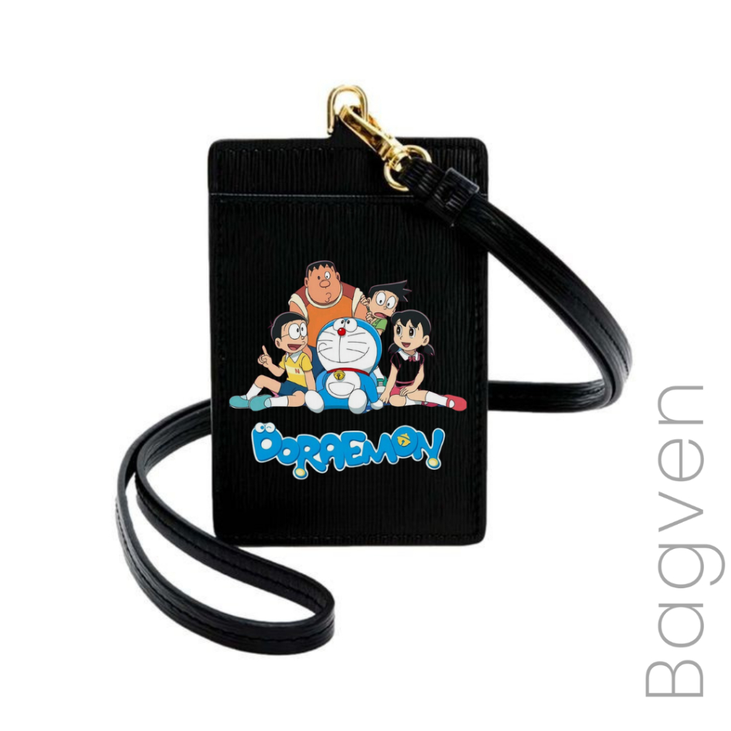 

Name Tag ID Card - Casing ID Card Kulit Motif Doraemon