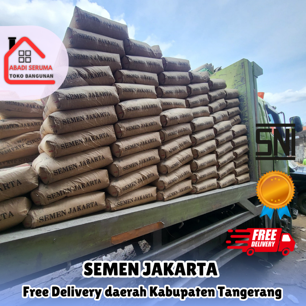 TERMURAH / SEMEN JAKARTA / CEMENT / SEMEN JAKARTA 40 KG / SEMEN FULL SNI / SEMEN JAKARTA PER SAK / S