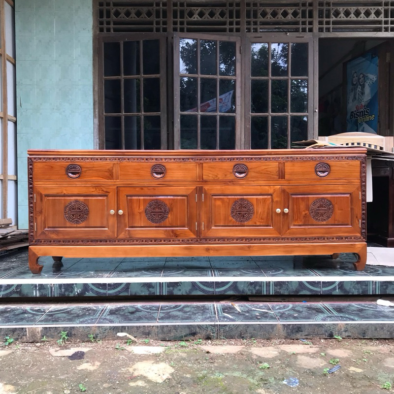 BUPET/MEJA TV HONGKONG KAYU JATI JEPARA