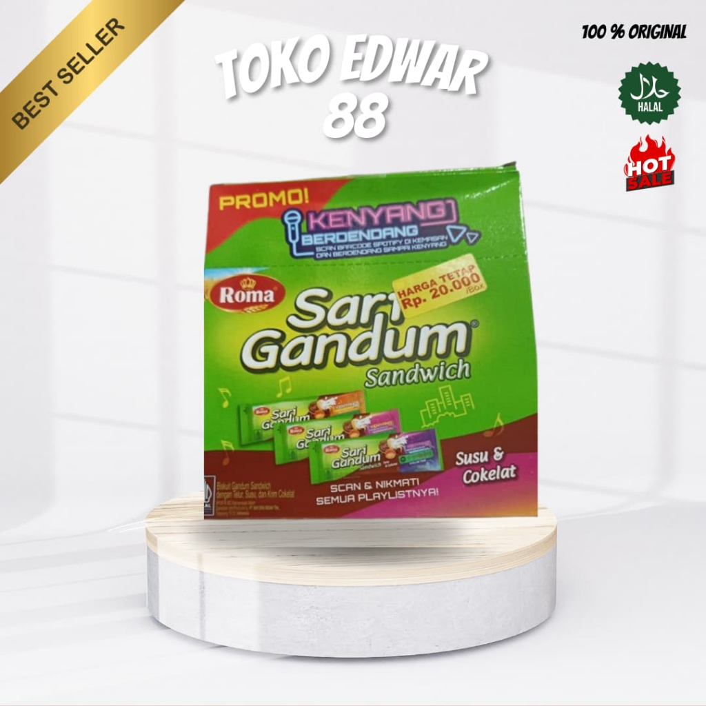 

SARI GANDUM BISKUIT SUSU DAN COKLAT ISI 12 PCS