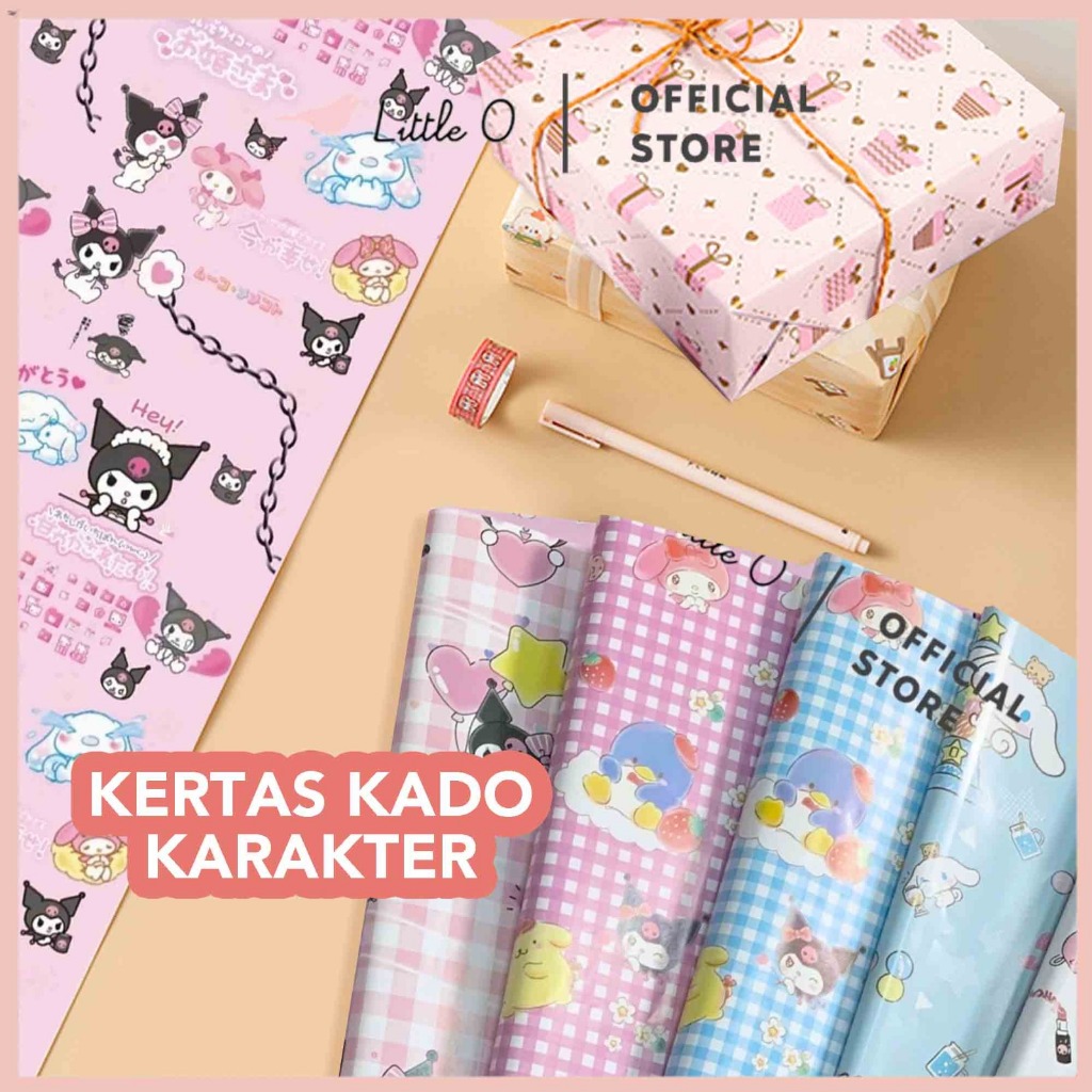 

Kertas Kado Karakter Sanrio Kertas Bungkus Kertas Kado Murah Lucu Motif Kuromi Cinnamorol
