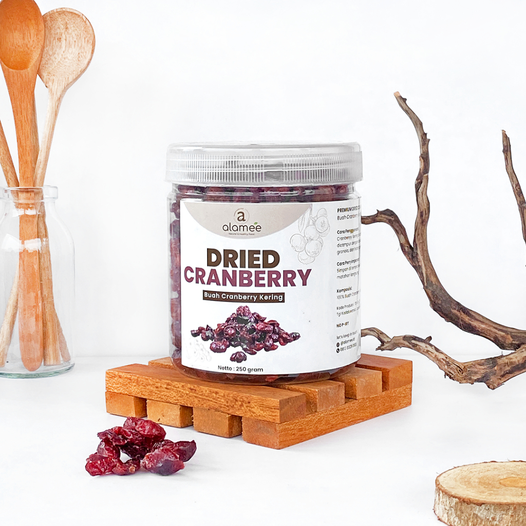 

ALAMEE Buah Kering Cranberry Dried Fruit Cran Berry Cemilan Kranberi Cranberries 250gr