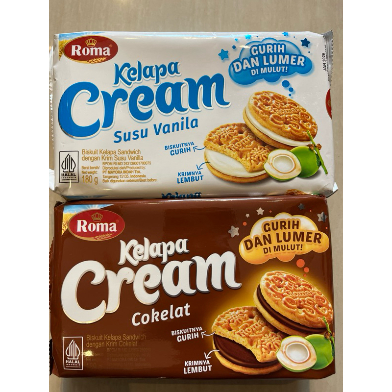

Roma Kelapa Cream Gurih Dan Lumer 180gr