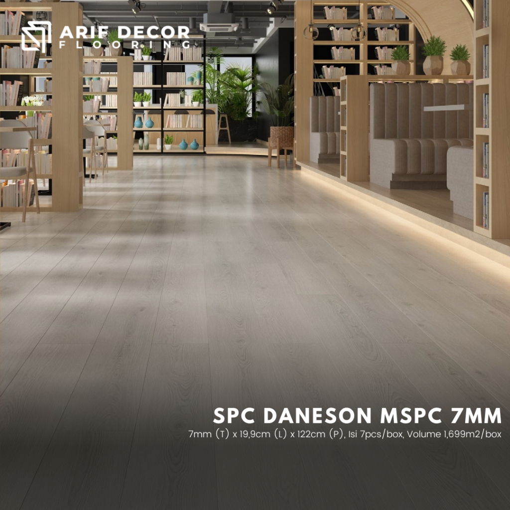 SPC Daneson MSPC tebal 7mm lantai kayu motif wood - spc flooring korea