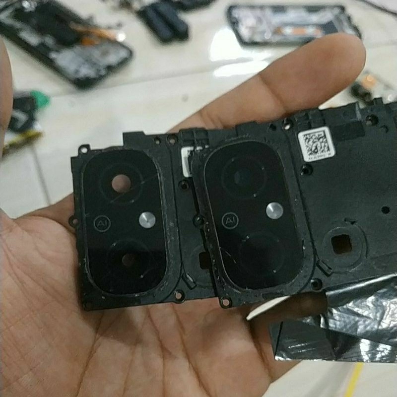 penutup mesin plus kaca kamera bekas ori Redmi 12c