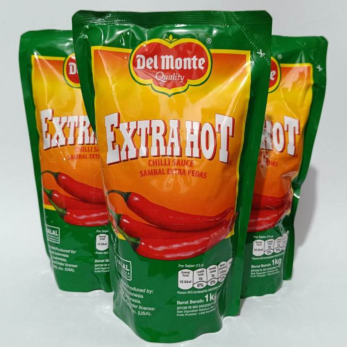 

DELMONTE SAUS CABAI EXTRA HOT KEMASAN 200GR/1KG - DISASS JOGJA