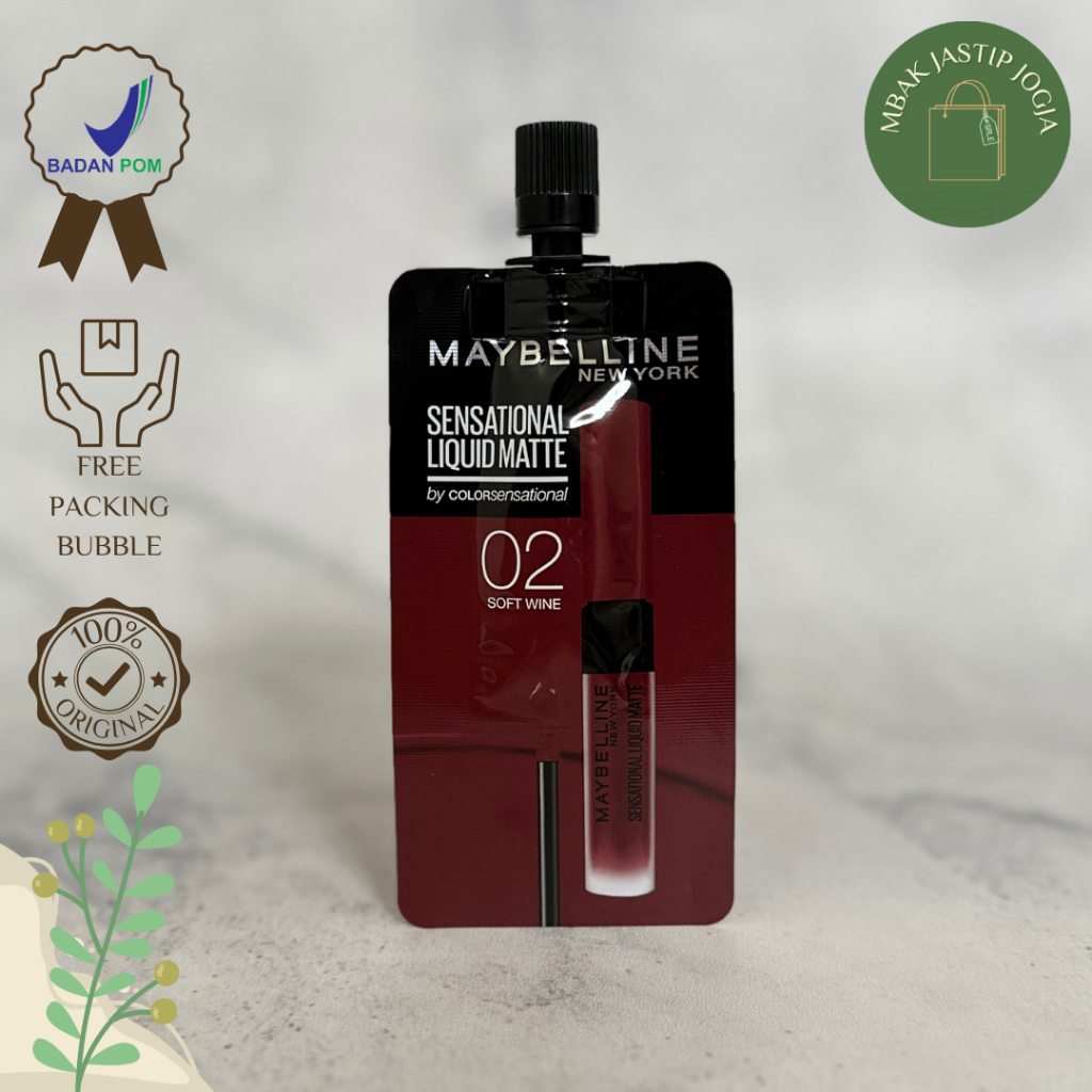 Maybelline Sensational Liquid Matte Sachet 2 ml - shade 02