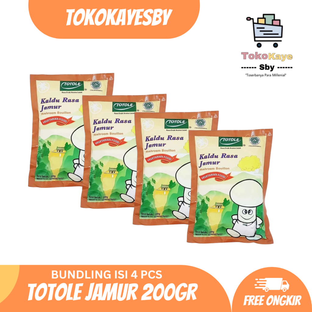 

Totole Kaldu Jamur/ Bumbu Rasa Jamur 200 gr Paket Bundling isi 4 pcs