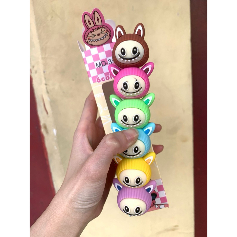 

Stabilo 6 warna labubu/permen/kaktus/lolipop/bt21/bts/sanrio/lotso/kuromi/doraemon cocok untuk hadiah, souvenir ulang tahun anak anak dan perlengkapan sekolah anak