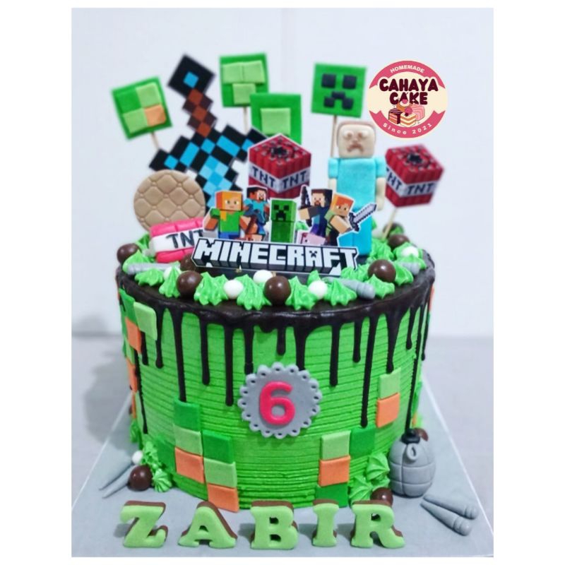 

Kue Ulang Tahun Minecraft / Minecraft Cake / Kue Ultah Karakter Minecraft Robot