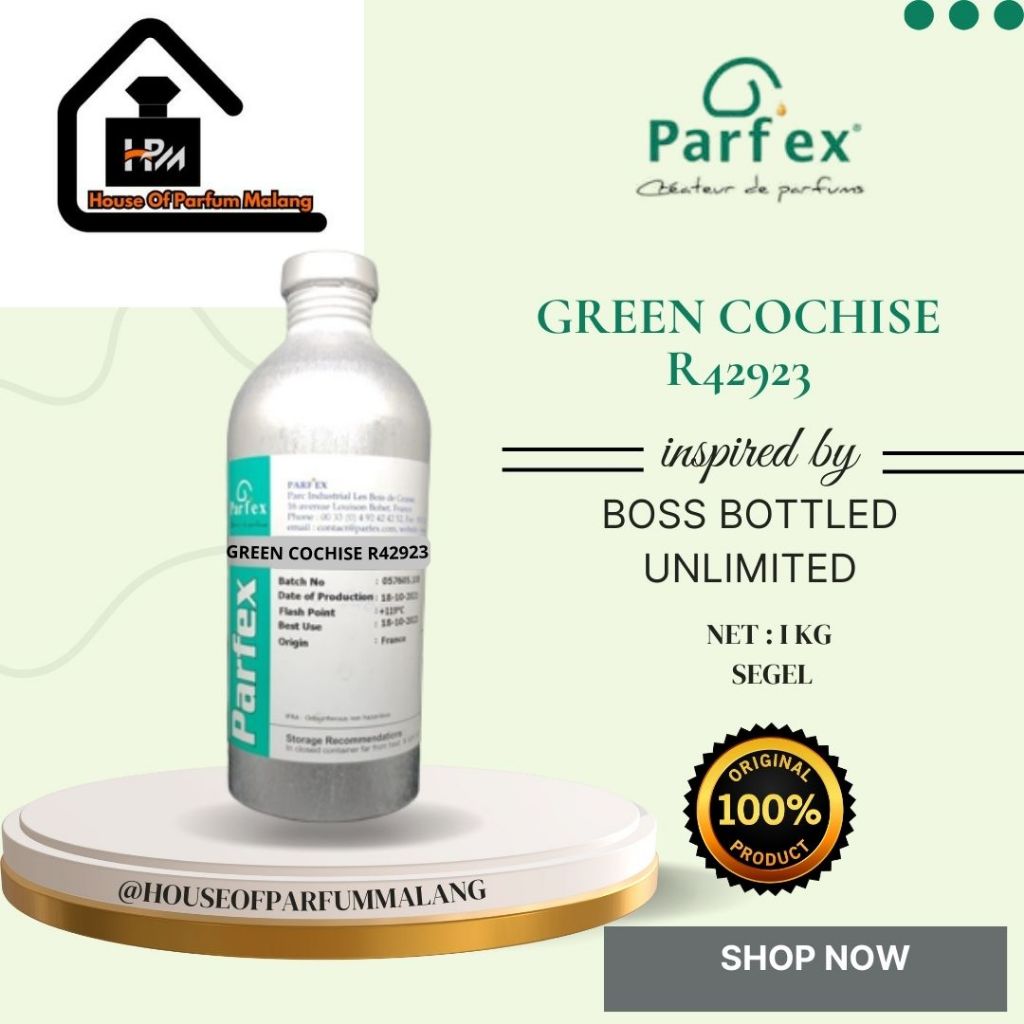 BIBIT PARFUM MURNI PARFEX GREEN COCHISE I 1KG SEGEL I BOSS BOTTLED UNLIMITED I HUGO BOSS I BEST SELL