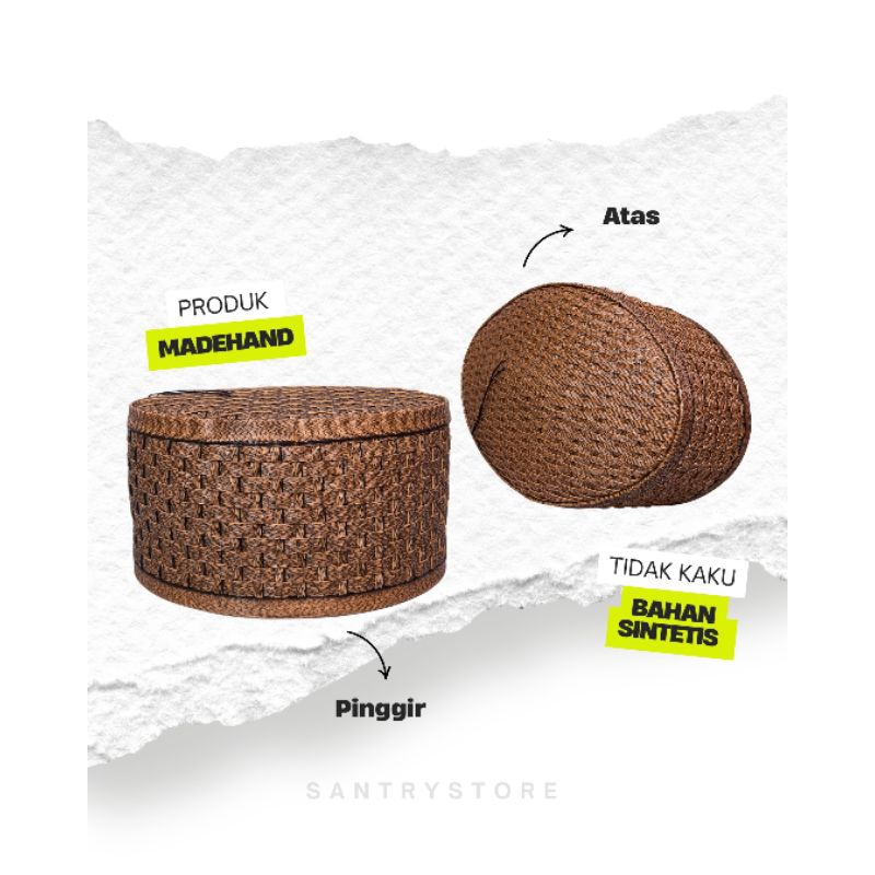 Peci Sintetis / Peci Rotan Sintetis/ Peci Anyam Sintetis / Peci Songkok Sintesis Bahan Premium Tidak