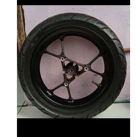 VELG DEPAN AEROX 155 ORISINIL COPOTAN / BAN FDR RING 14 120/ 70