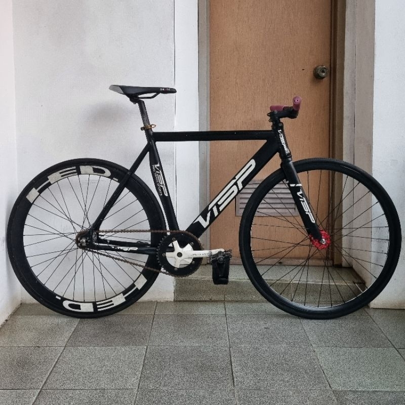 fullbike fixie visp ori size 52 doltrap. alloy