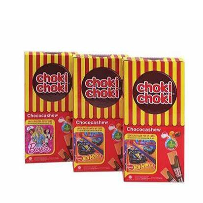 

Chokichoki CHOCOCASHEW Ecer 10 Gram Satuan Choki Cashew Pasta Coklat Snack Chocolate Cemilan Anak