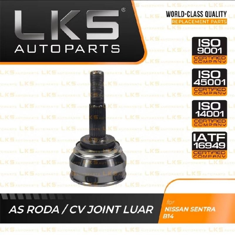 NI-022 CV JOINT AS RODA LUAR NISSAN SENTRA B14 RH/LH LKS