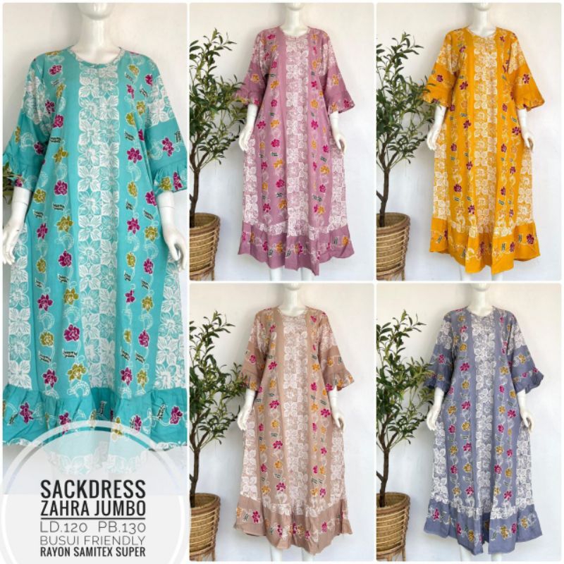 Sekdress Sackdress Jumbo Busui Batik Cap Adem | Ready Langsung Klik