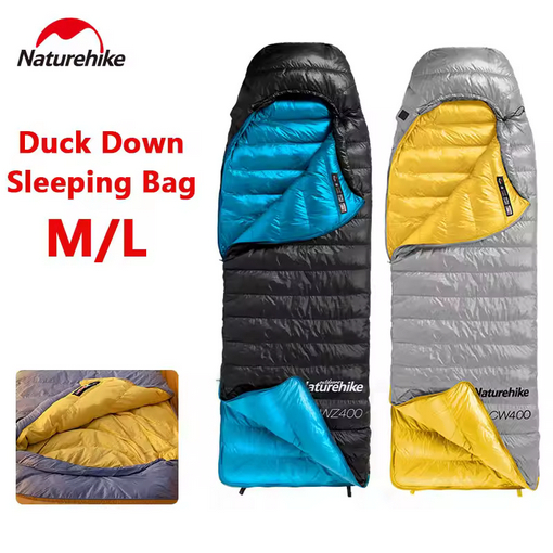 SLEEPING BAG DUCK DOWN CW400 NATUREHIKE NH18C400-D - SELIMUT CAMPING