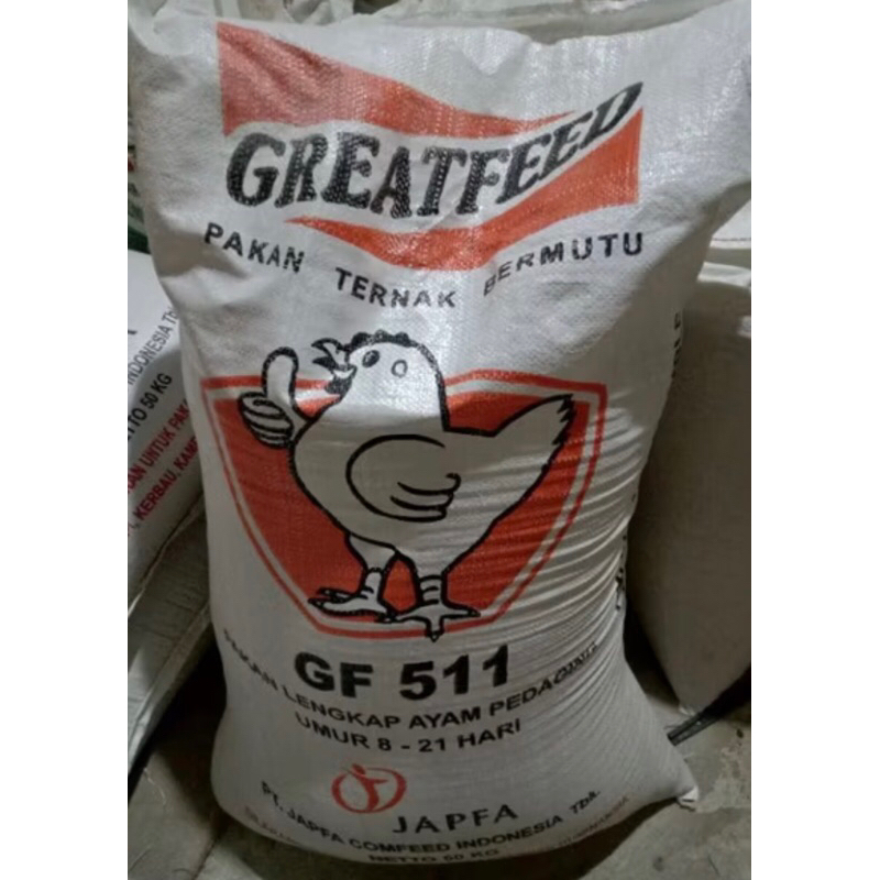 Pakan Ayam Broiler Starter GF 511 Japfa Comfeed 50kg pakan ayam pedaging 50kg