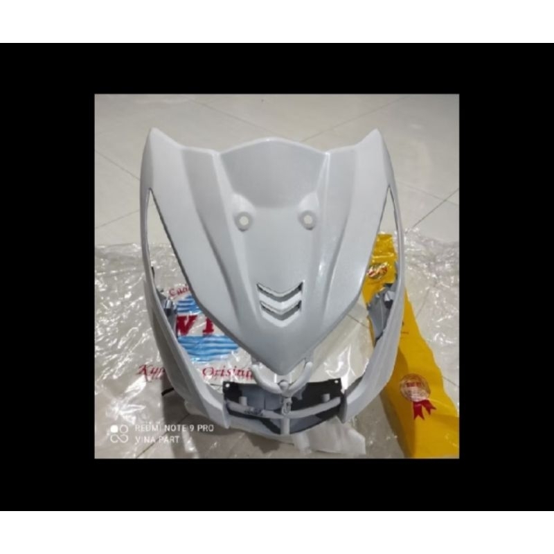 cover lampu / panel dasi depan motor Honda Beat fi tahun 2013 - 2016 warna PUTIH