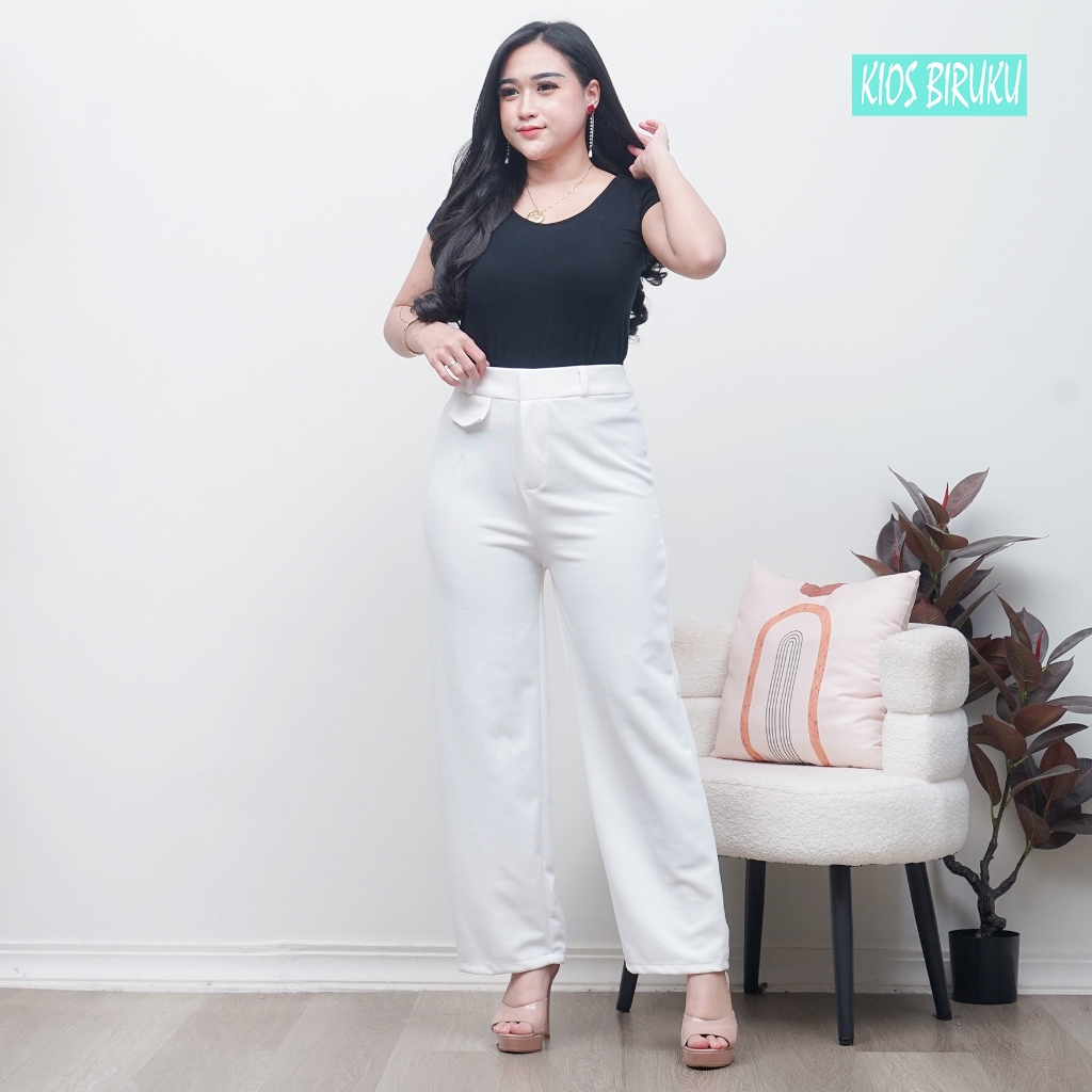 ORO PANTS KNIT.ORO PANTS KEKINIAN.ORO PANTS KULOT HIGHWAIST TROUSSERS