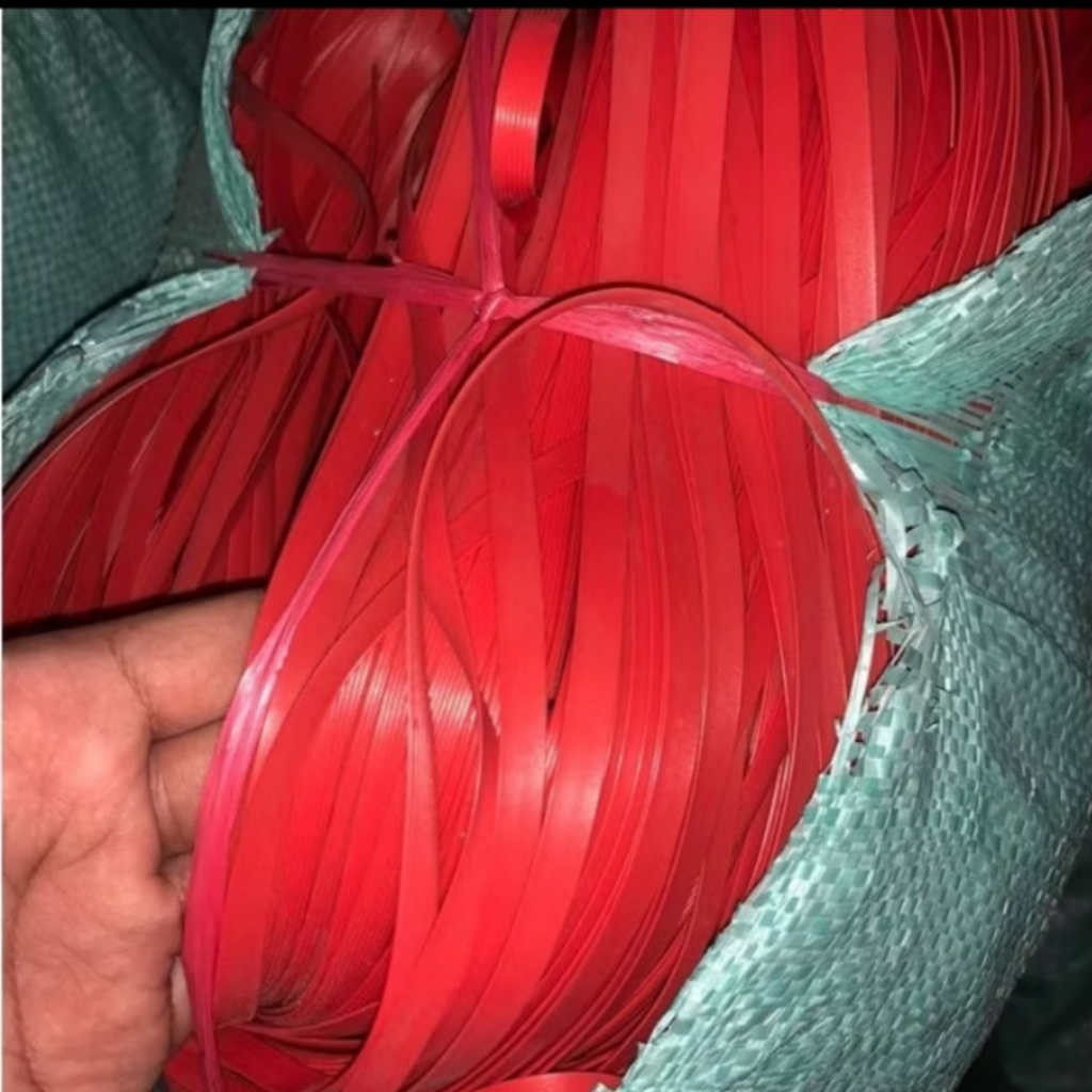 bahan rotan sintetis plastik , tali rotan sintetis ukuran 100+m/ stengah kilo