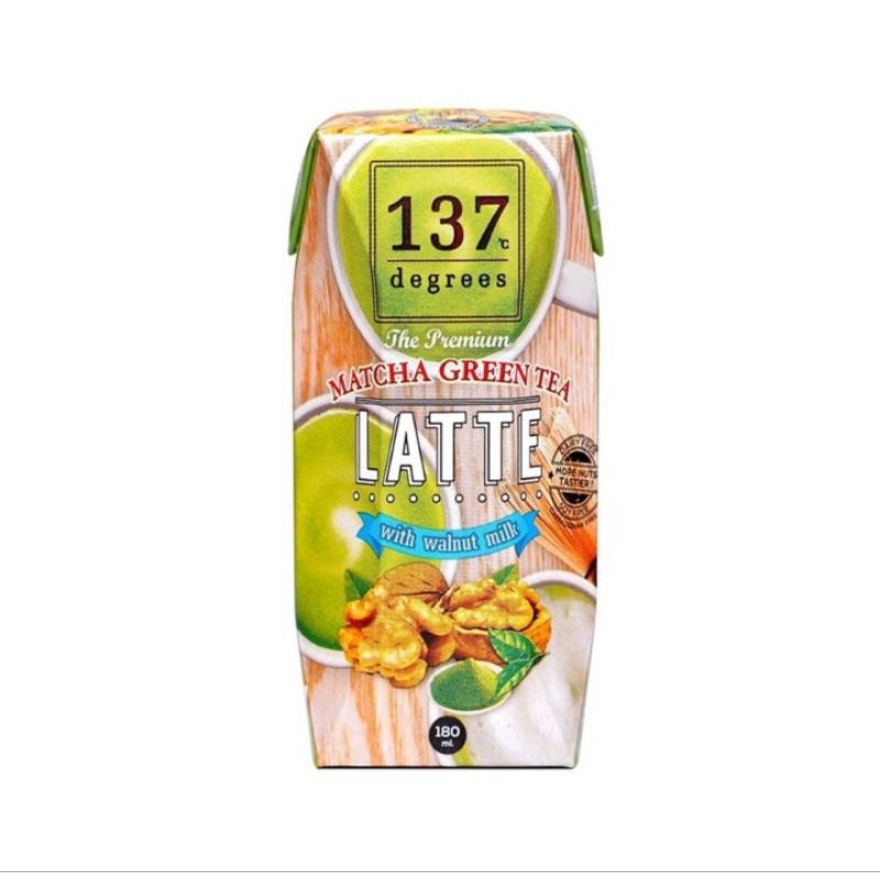

137 Degrees Walnut Milk Macha Green Tea Latte 180ml