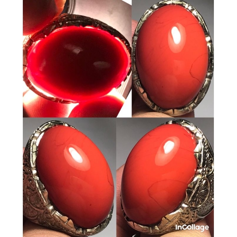 JASPER WARNA MARJAN MOTIF MATA DEWA MERAH ANTIK TOP SUPER