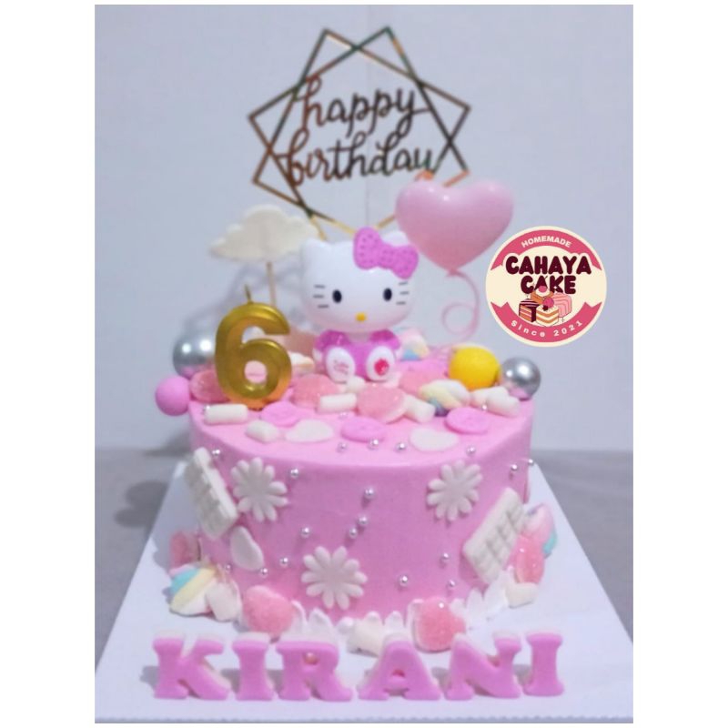 

Kue Ulang Tahun Hello Kitty / Hello Kitty Cake / Kue Ultah Anak Murah
