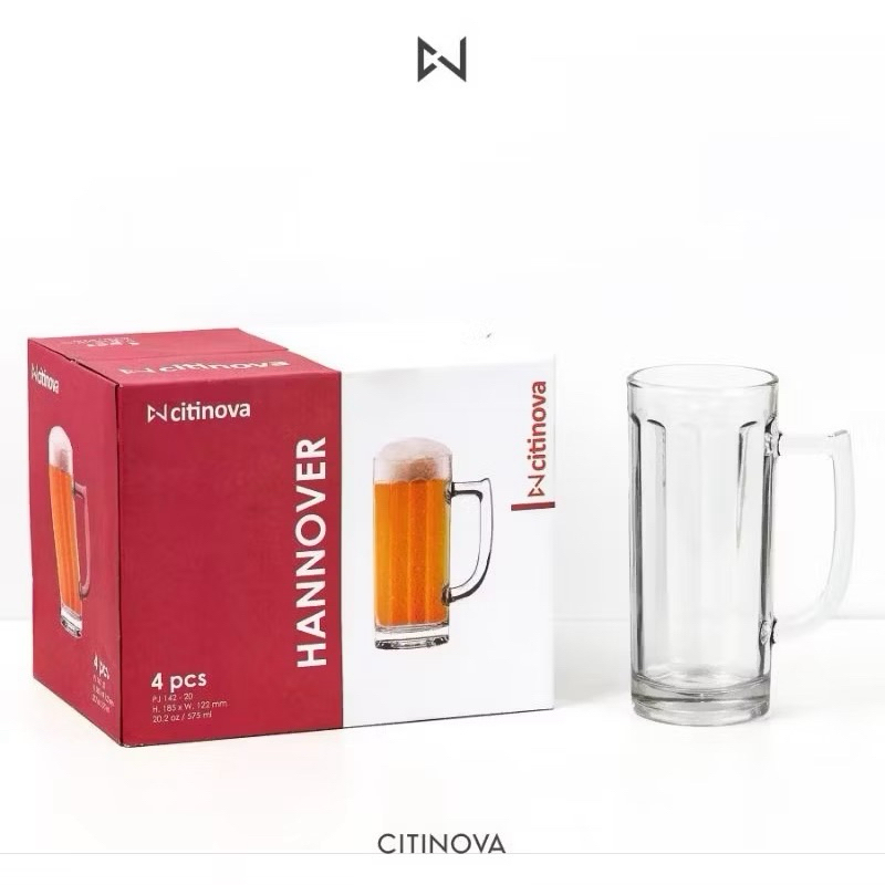 gelas kaca citinova hannover 4pcs