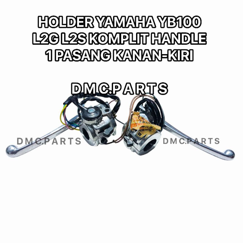 HOLDER SAKLAR KOMPLIT KANAN-KIRI SET HENDEL YAMAHA YB100 L2G L2S YL2G YL2S YB 100 L2 S G HANDLE SWIT