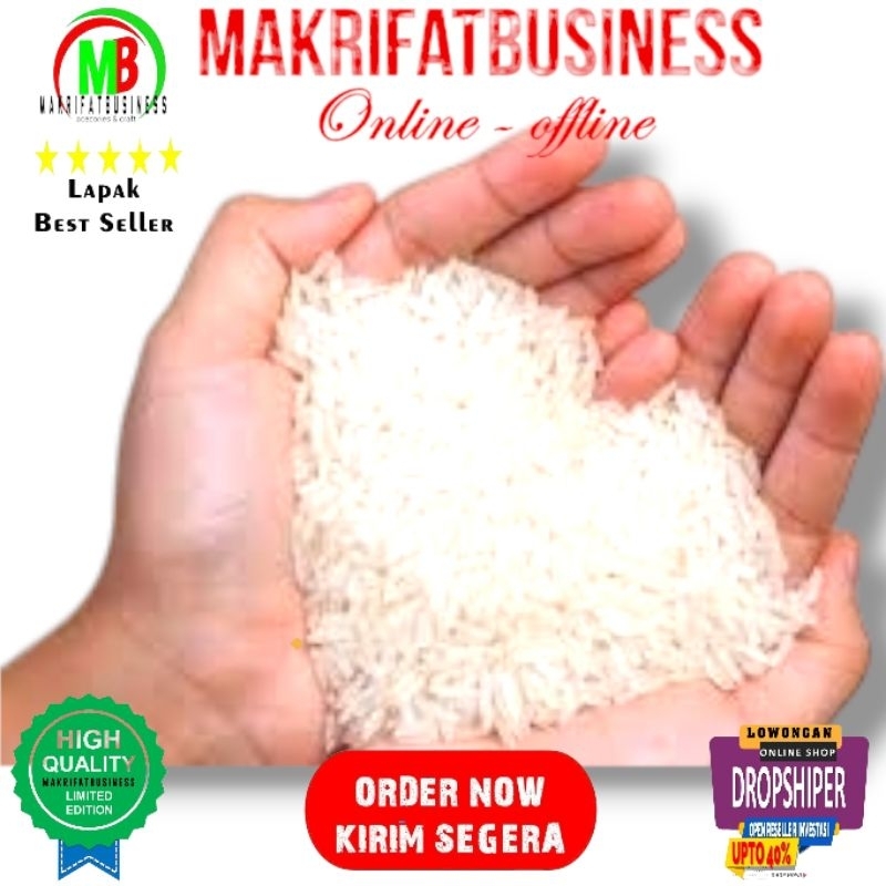 

MAKRIFATBUSINESS Paket 12 Kg MENIR BERAS Putih Jernih Alami Bahan Konsumsi Pakan Ternak Unggas Bahan Olahan Produksi Makanan Lainnya