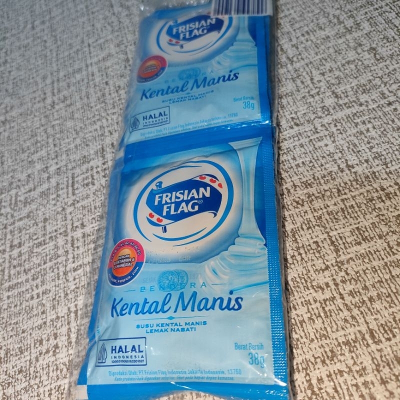 

[1 PACK] 1 RENCENG 6 PCS FRISIAN FLAG PUTIH SACHET SUSU KENTAL MANIS BENDERA 38 GR