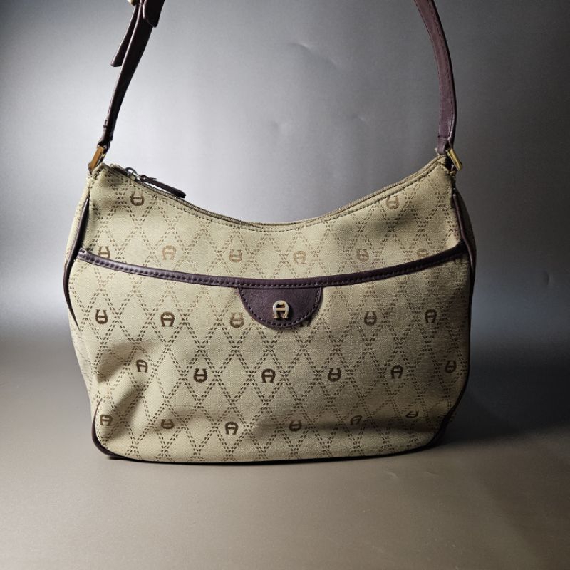 Hobo Bag Canvas Vintage EtienneAigner