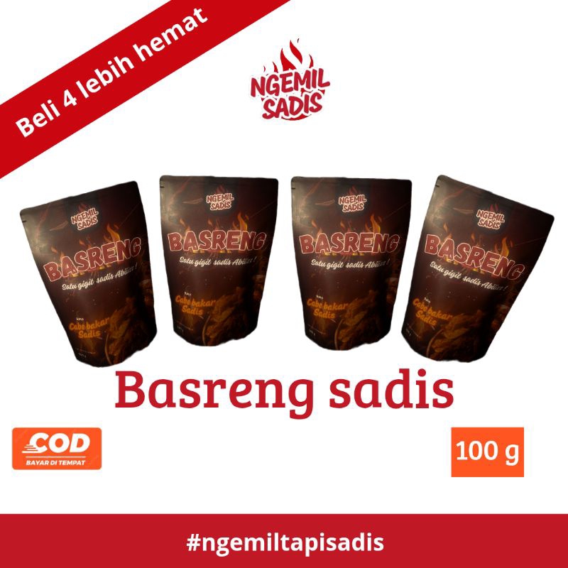 

Paket Basreng 4 Pcs – Camilan Pedas Cabe Bakar Gurih Kekinian Murah